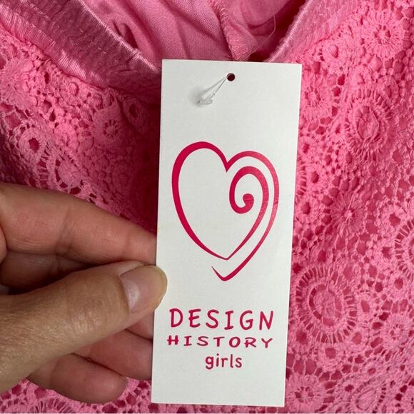NWT Design History Shorts Eyelet Lace Pink Girls Stitch Fix Size L Large - Picture 9 of 10